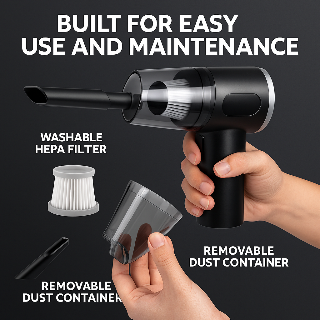 3-in-1 Car Cordless Vacuum & Blower