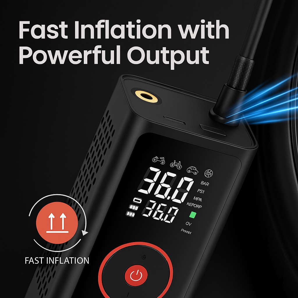 Portable DC Digital Tyre Inflator