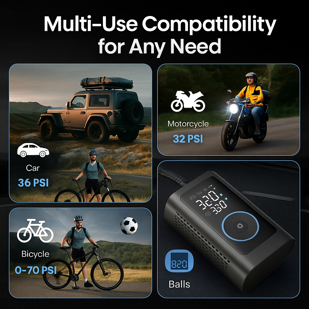 Portable DC Digital Tyre Inflator